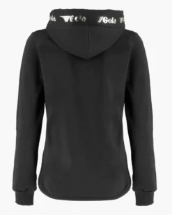 GOLA - FELPA CON CAPPUCCIO FULL ZIP NERA DA DONNA