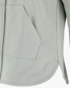 GOLA - FELPA CON CAPPUCCIO FULL ZIP VERDE CHIARO DA DONNA