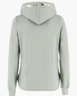 GOLA - FELPA CON CAPPUCCIO FULL ZIP VERDE CHIARO DA DONNA