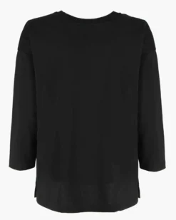 GOLA - TSHIRT NERA MANICA A 3/4 CON SCRITTE