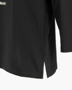 GOLA - TSHIRT NERA MANICA A 3/4 CON SCRITTE