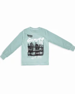 GURU - TSHIRT MANICA LUNGA VERDE ACQUA DA RAGAZZO