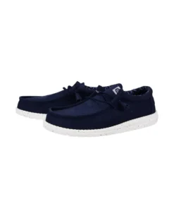 HEY DUDE- SCARPA WALLY STRETCH CANVAS, BLU - 40700-410