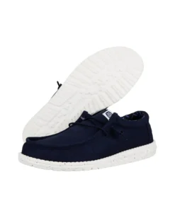 HEY DUDE- SCARPA WALLY STRETCH CANVAS, BLU - 40700-410
