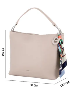 HOBO BAG A SPALLA 1MAN. C/CHARM+FOULARD