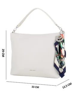 HOBO BAG A SPALLA 1MAN. C/CHARM+FOULARD