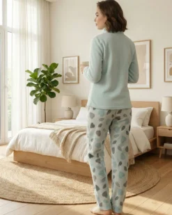 INFIORE - PIGIAMA LOVE ME MANICA LUNGA AZZURRO DA DONNA