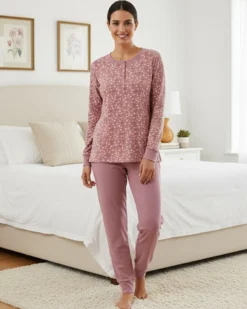 INFIORE - PIGIAMA LOVE ME MANICA LUNGA LILLA DA DONNA