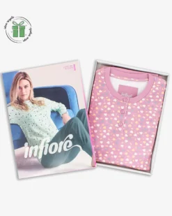 INFIORE - PIGIAMA LOVE ME MANICA LUNGA LILLA DA DONNA