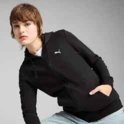 JACKET C/CAPP.ESS FZ HD TR BLACK