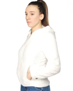 JACKET C/CAPP.ORSETTO FOSCA WHITE