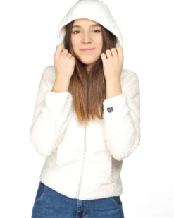 JACKET C/CAPP.ORSETTO FOSCA WHITE