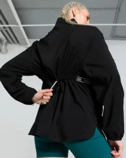 JACKET WOVEN ELASTIC Q4 BLACK