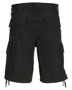 JACK&JONES - Bermuda cargo neri 5 tasche
