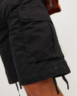 JACK&JONES - Bermuda cargo neri 5 tasche