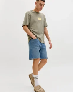 JACK&JONES- Bermuda jeans Rick blue denim