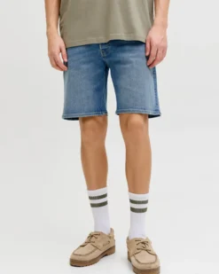 JACK&JONES- Bermuda jeans Rick blue denim