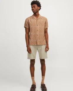 JACK&JONES - Bermuda panna 5 tasche