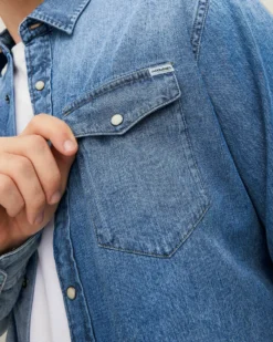 JACK&JONES - CAMICIA DI JEANS SLIM FIT