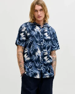 JACK&JONES - Camicia mezza manica Honolulu