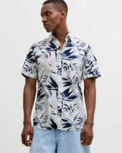 JACK&JONES - Camicia mezza manica Honolulu
