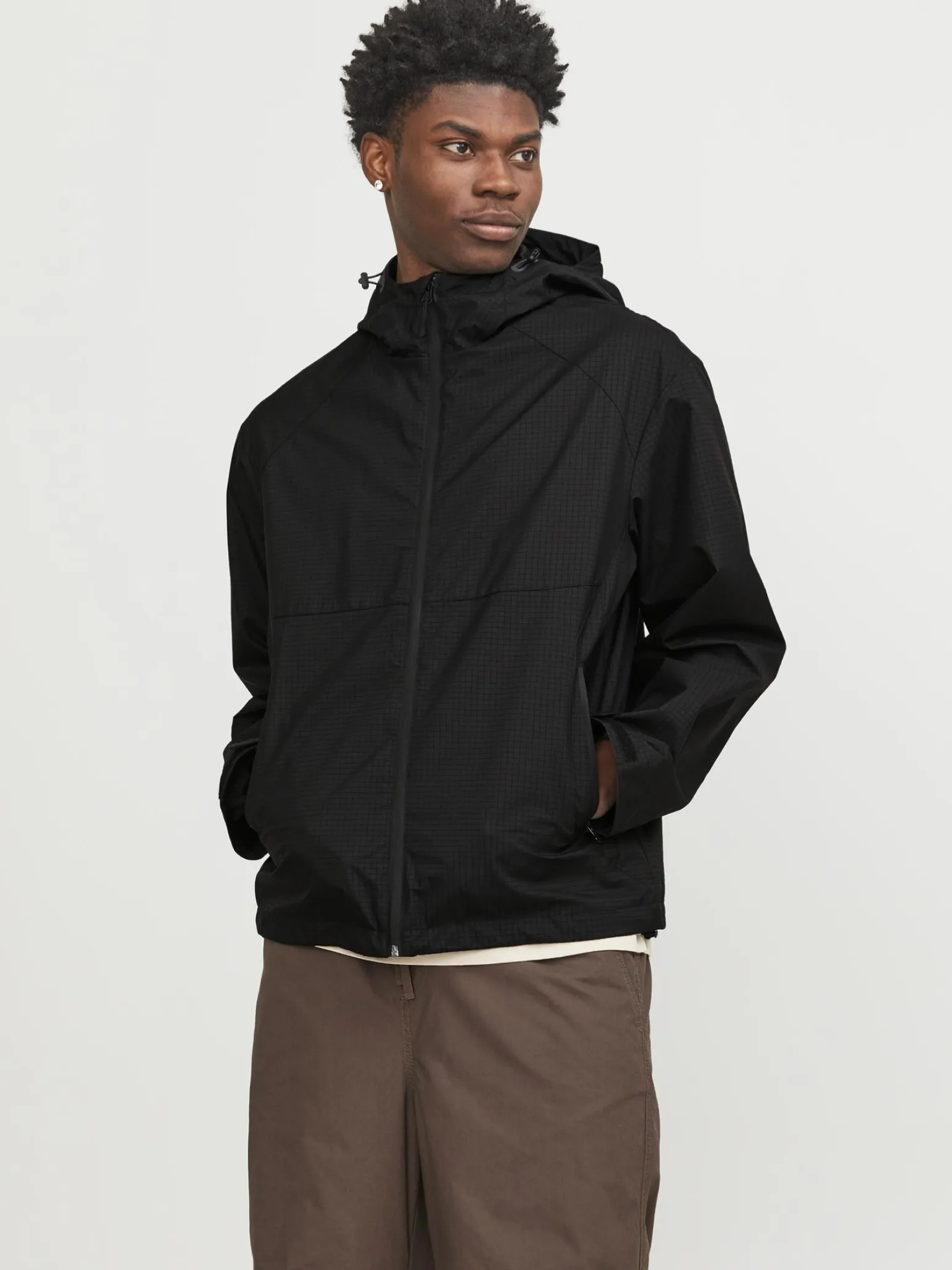JACK & JONES - GIACCA SOFTSHELL NERA UOMO