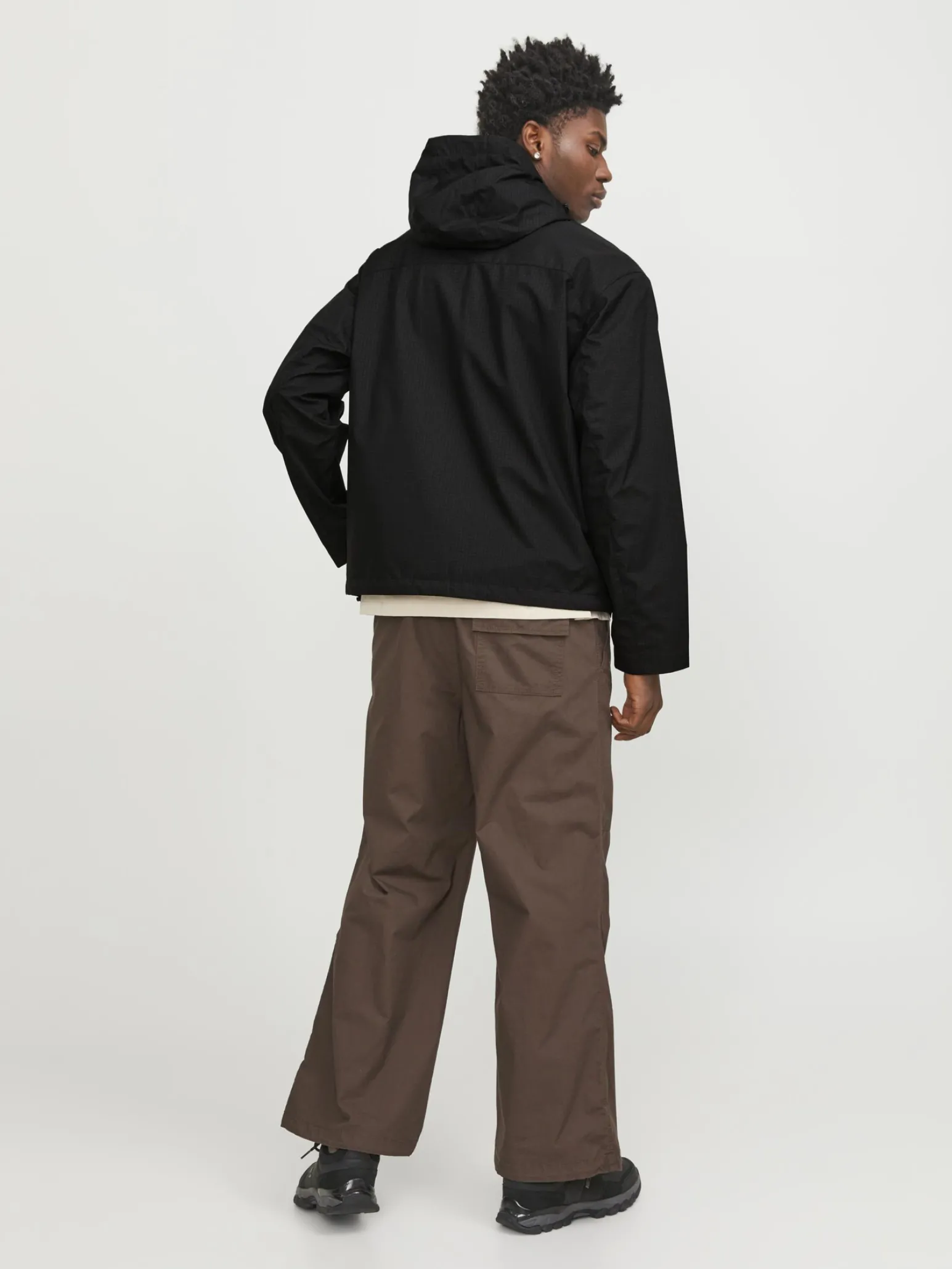 JACK & JONES - GIACCA SOFTSHELL NERA UOMO