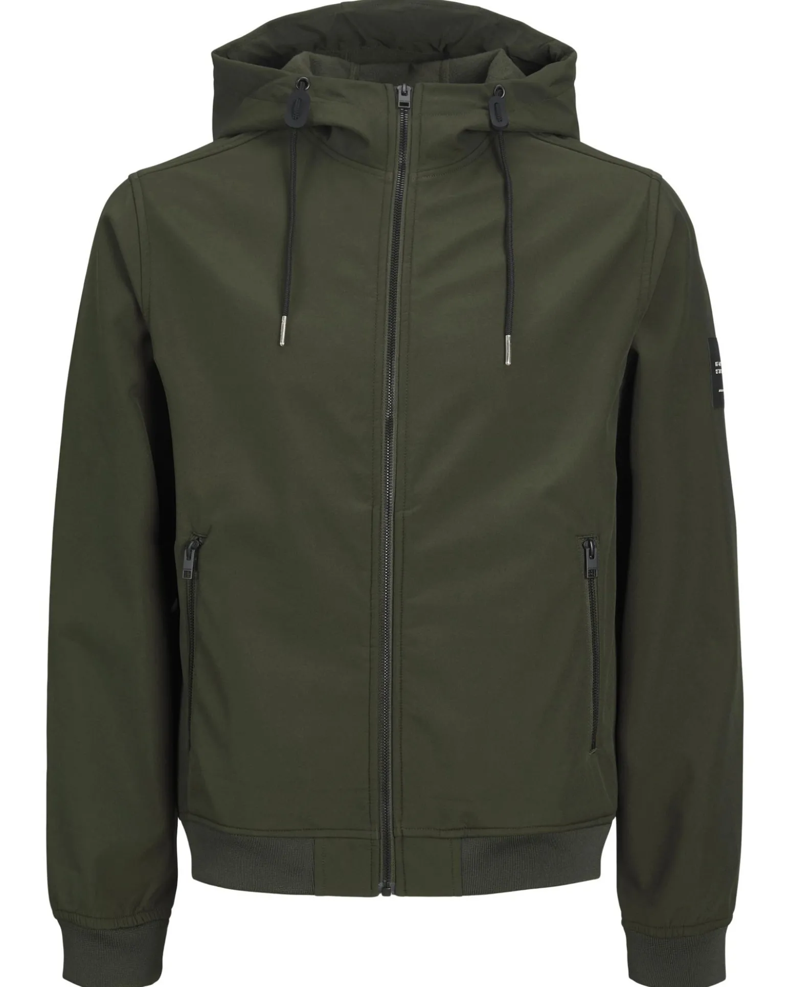 JACK&JONES - GIACCA SOFTSHELL VERDE DA UOMO