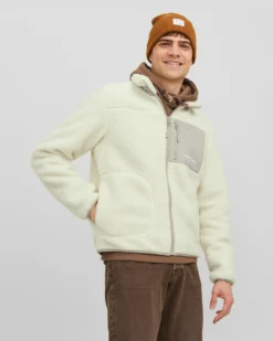 JACK&JONES - GIACCA TEDDY BIANCA