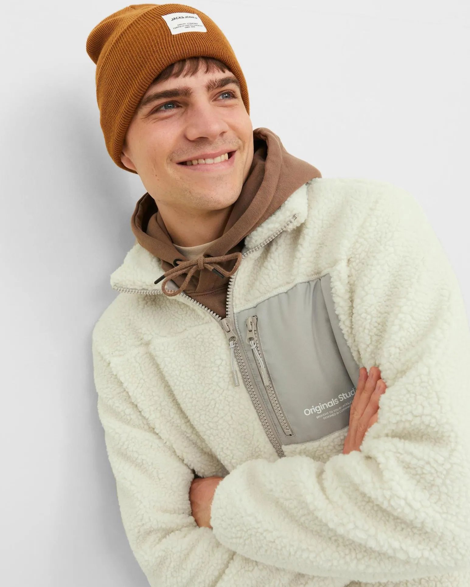 JACK&JONES - GIACCA TEDDY BIANCA