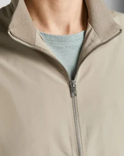 JACK & JONES - GIUBBINO BOMBER BEIGE DA UOMO RUSH HARRINGTON