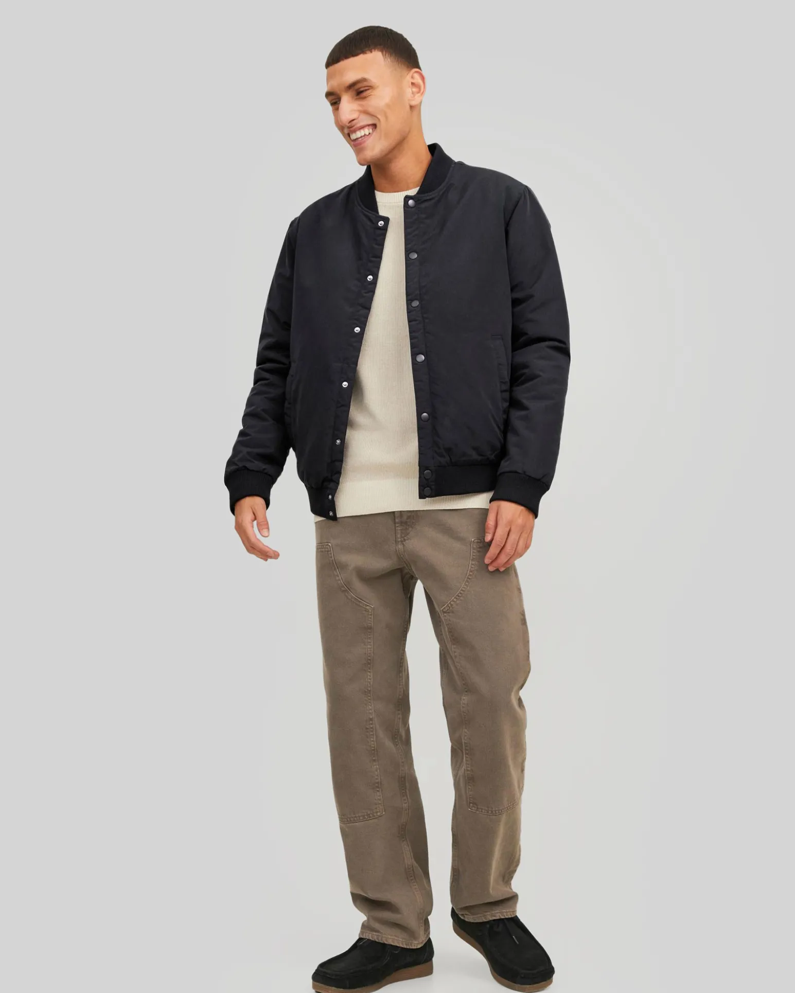 JACK&JONES - GIUBBINO COLLEGE NERO