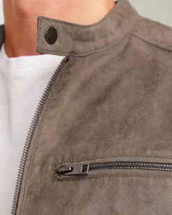 JACK & JONES - GIUBBINO EDYLAN BIKER TORTORA DA UOMO