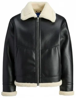 JACK&JONES - GIUBBINO LIVERPOOL AVIATORE NERO DA UOMO