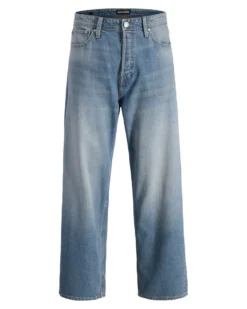JACK&JONES - JEANS 5 TASCHE BLUE DENIM SABBIATO BAGGY ALEX  DA UOMO