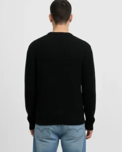 JACK&JONES - MAGLIA MANICA LUNGA DA UOMO UNION NERO