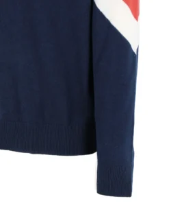 JACK&JONES - MAGLIA PULLOVER MANICHE LUNGHE ARANCIO E BLU