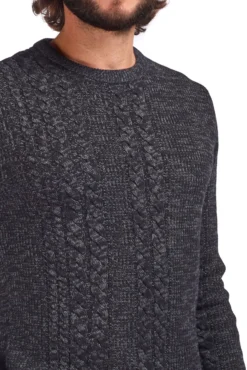 JACK&JONES - MAGLIONE UOMO A GIROCOLLO GRIGIO SCURO