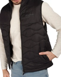 JACK & JONES - SMANICATO NERO DA UOMO RESISTENTE ALL'ACQUA