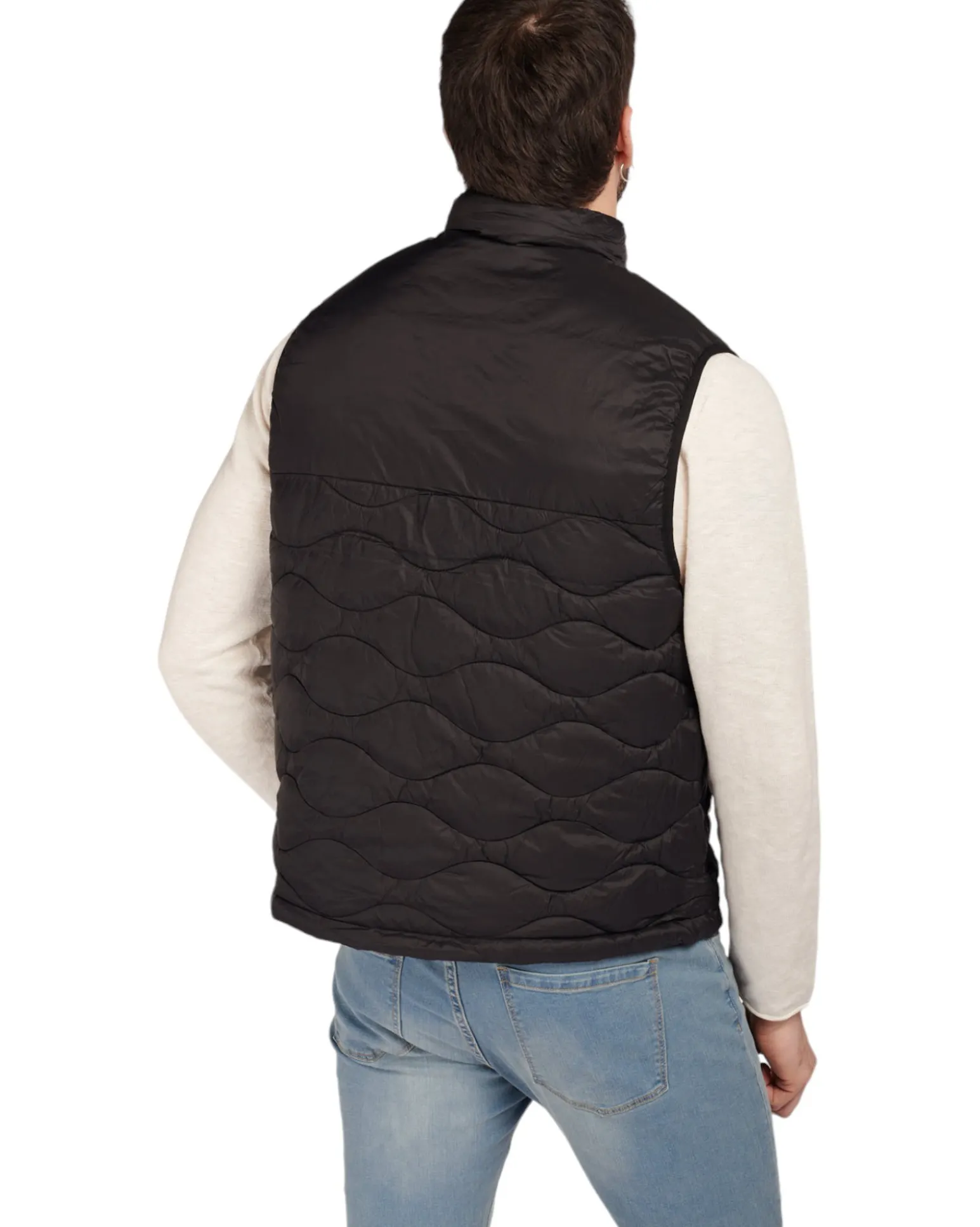 JACK & JONES - SMANICATO NERO DA UOMO RESISTENTE ALL'ACQUA