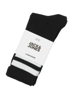 JACK & JONES - TRIS CALZINI NERI TRAVIS