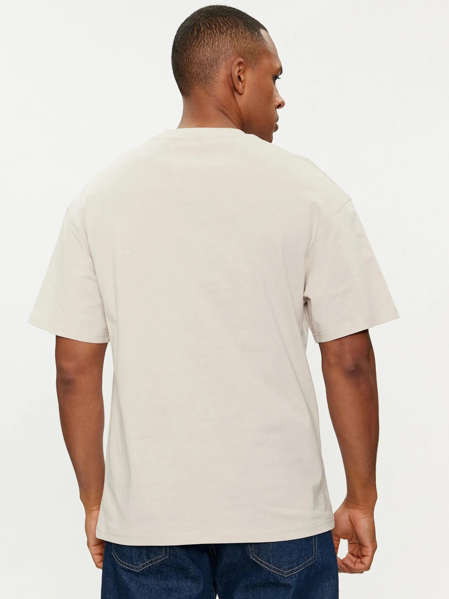 JACK & JONES - T-SHIRT BEIGE BIANCA OVER SIZE