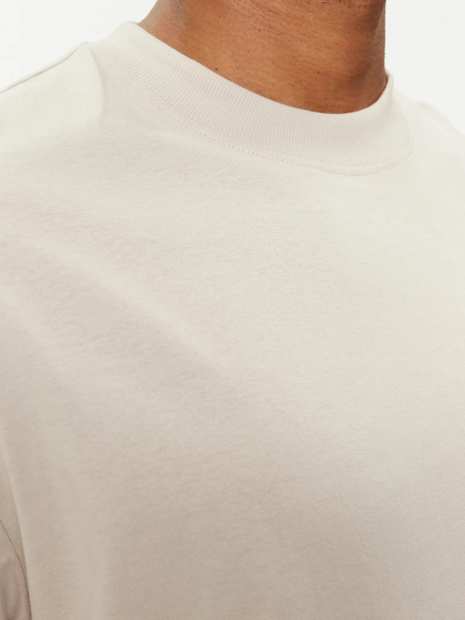 JACK & JONES - T-SHIRT BEIGE BIANCA OVER SIZE