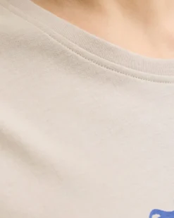 JACK&JONES - Tshirt manica corta gradient  beige con stampa