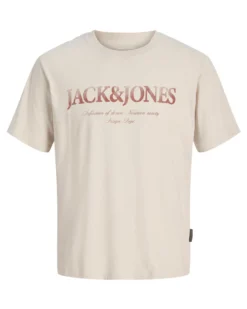 JACK & JONES - TSHIRT MANICA CORTA BEIGE DA UOMO