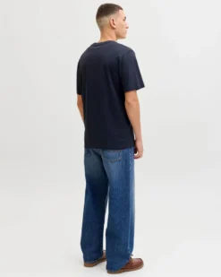 JACK & JONES - TSHIRT MANICA CORTA BLU DA UOMO