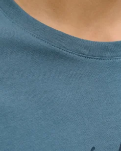 JACK & JONES - TSHIRT MANICA CORTA BLU POLVERE DA UOMO