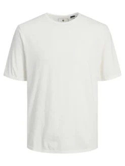 JACK&JONES - T-SHIRT MEZZA MANICA BIANCA DA UOMO IN COTONE