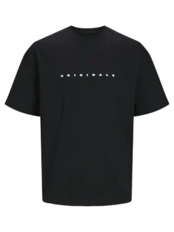 JACK&JONES  T-SHIRT NERA DA UOMO  OVERSIZE