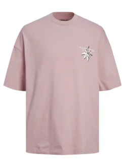 JACK&JONES T-SHIRT ROSA DA UOMO OVERSIZE